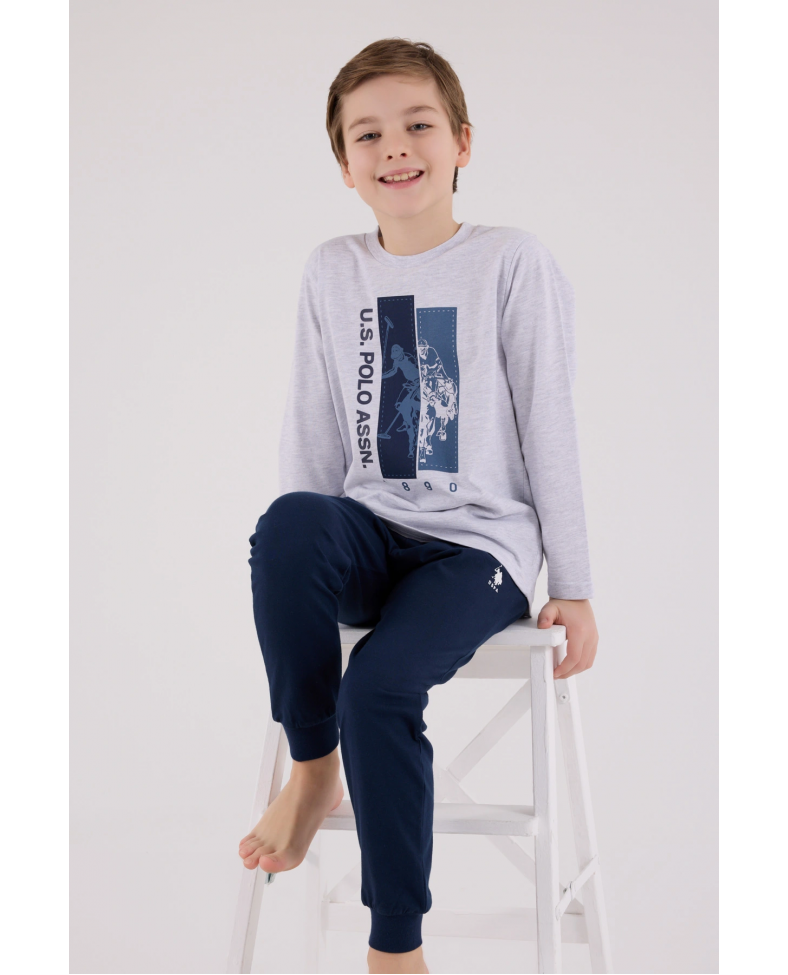 U.S. Polo Assn Kids 2206-4 Erkek Çocuk Pijama Takım