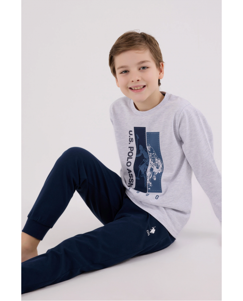 U.S. Polo Assn Kids 2206-4 Erkek Çocuk Pijama Takım