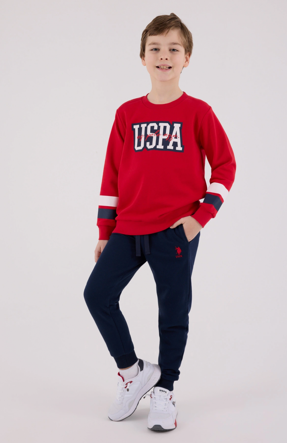 U.S. Polo Assn Kids 2213-G Erkek Garson Eşofman Takımı
