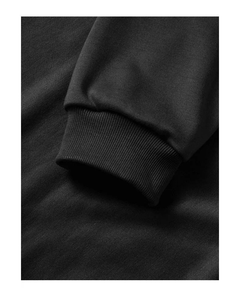 10 Kasıma Özel Üç İplik Kapüşonlu Baskılı SweatShirt - Siyah