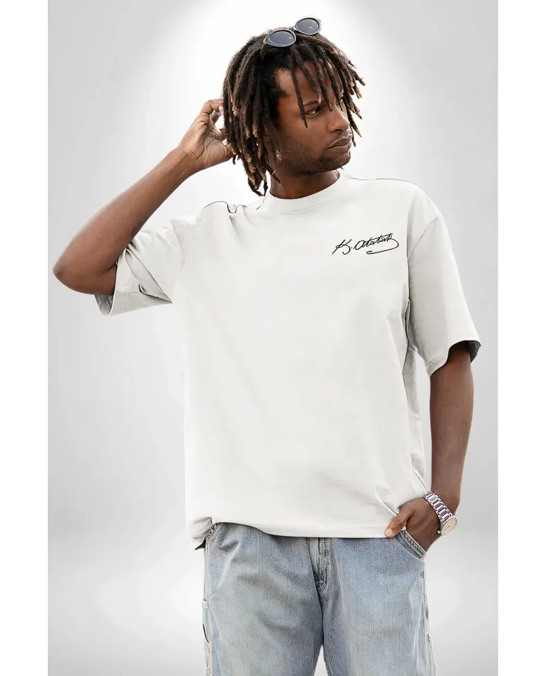 30 Ağustos Baskılı T-shirt - Beyaz