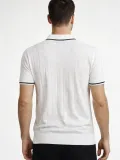 Erkek Triko Tişört Fermuarlı Polo Yaka Kısa Kol T-Shirt 3’lü Set Beyaz-Haki-Siyah