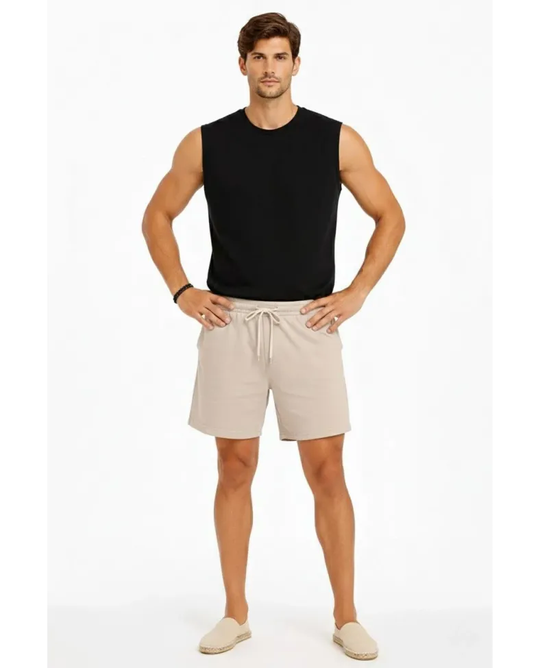 Erkek Sıfır Kolsuz Atlet Bisiklet Yaka Oversize Basic Spor Üst, Günlük ve Fitness Kullanımına Uygun - Siyah Somersan Giyim | Kadın, Erkek ve Çocuk Moda