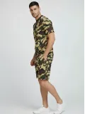 Erkek Kamuflaj Desenli Tişört Şort Takım Regular Fit Spor 2’li - Kamuflaj Somersan Giyim | Kadın, Erkek ve Çocuk Moda