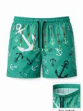 Erkek Deniz Şortu Fermuarlı Cepli File Astarlı Hızlı Kuruyan Premium - Su Yeşili Somersan Giyim | Kadın, Erkek ve Çocuk Moda