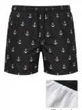 Erkek Deniz Şortu Fermuarlı Cepli File Astarlı Hızlı Kuruyan Premium - Siyah Somersan Giyim | Kadın, Erkek ve Çocuk Moda