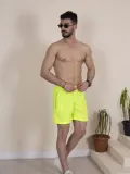 Erkek Deniz Şortu Fermuarlı Cepli File Astarlı - Neon Yeşili Somersan Giyim | Kadın, Erkek ve Çocuk Moda
