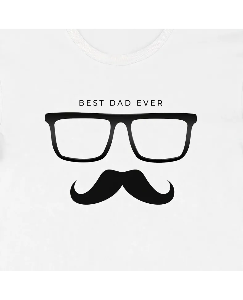 Babalar Günü Baskılı T-shirt - Beyaz