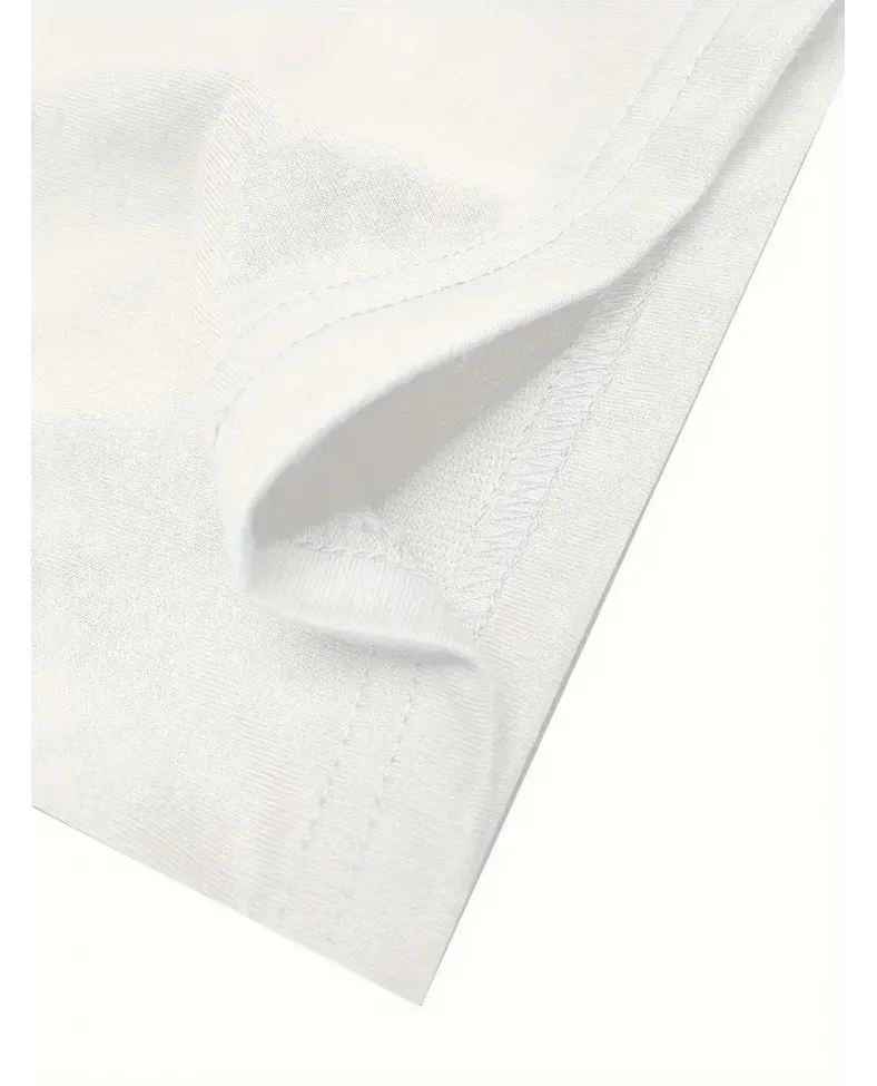 ERKEK No Risk No Story Baskılı Oversize Bisiklet Yaka - Beyaz