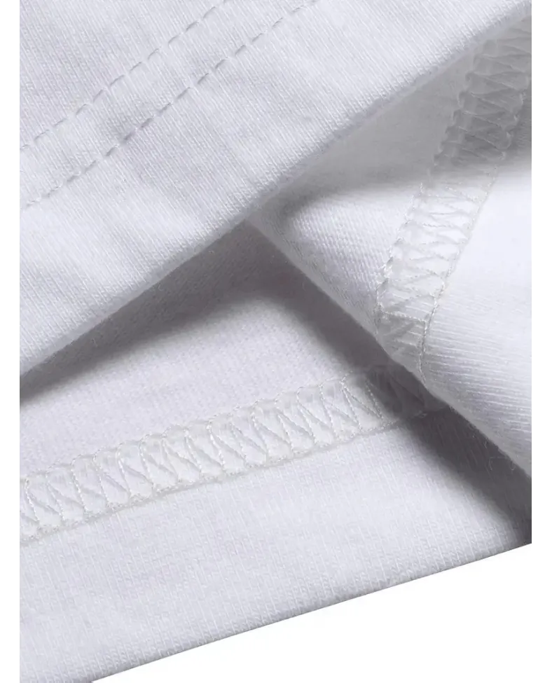 Güneş Gözlüğü Grafikli Karikatür Tavşan Oversize Kısa Kollu Tişört Çift Tişört - Beyaz