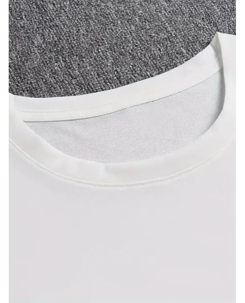 ANIMAL Desen Baskı Erkek Oversive Tişört Grafik Tişört Erkek Outdoor Kıyafetleri - Beyaz