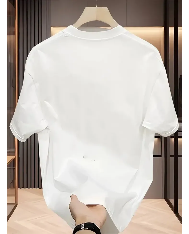 Kadın Baskılı Bisiklet Yaka Oversize Bisiklet Yaka T-shirt - Beyaz