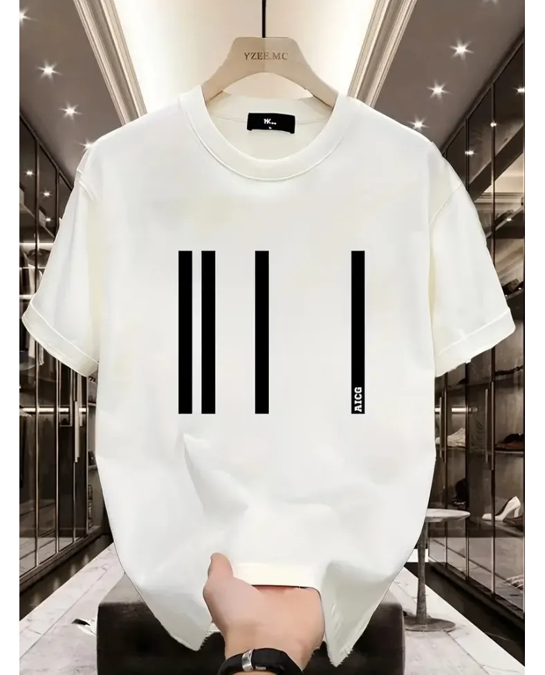 Kadın Baskılı Bisiklet Yaka Oversize Bisiklet Yaka T-shirt - Beyaz