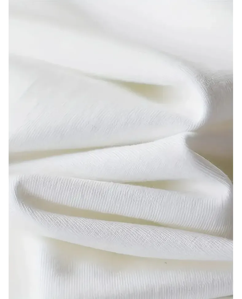 Kadın Baskılı Bisiklet Yaka Oversize Bisiklet Yaka T-shirt - Beyaz