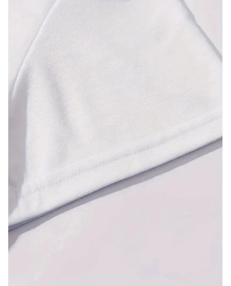 Kadın Penye Compack Baskılı  Kahve Desenli Kadın Kısa Kol T-shirt - Beyaz