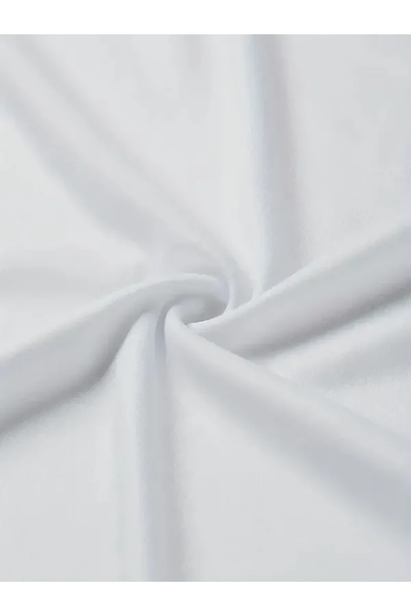 Erkek Penye Compack I TRIED TO WARN YOU. Baskılı Oversize Bisiklet Yaka - Beyaz