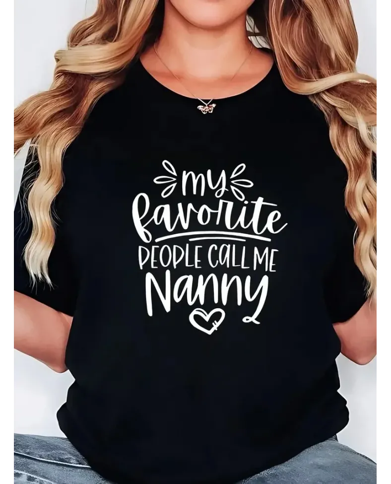 Kadın  Penye Compack Baskılı  Bisiklet Yaka Kısa Kol T-shirt - Siyah