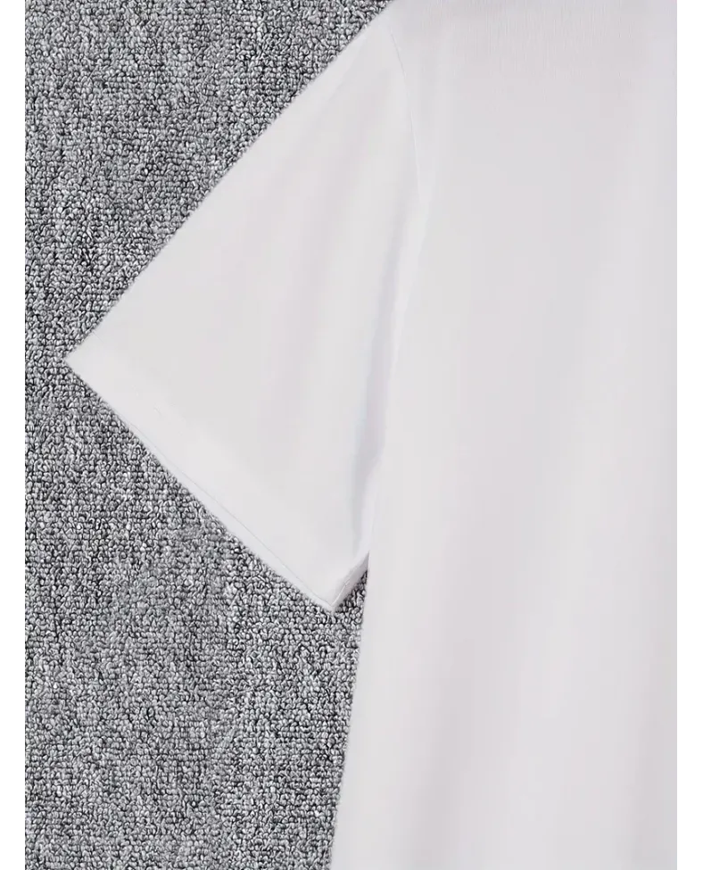 Erkek Penye Compack I TRIED TO WARN YOU. Baskılı Oversize Bisiklet Yaka - Beyaz