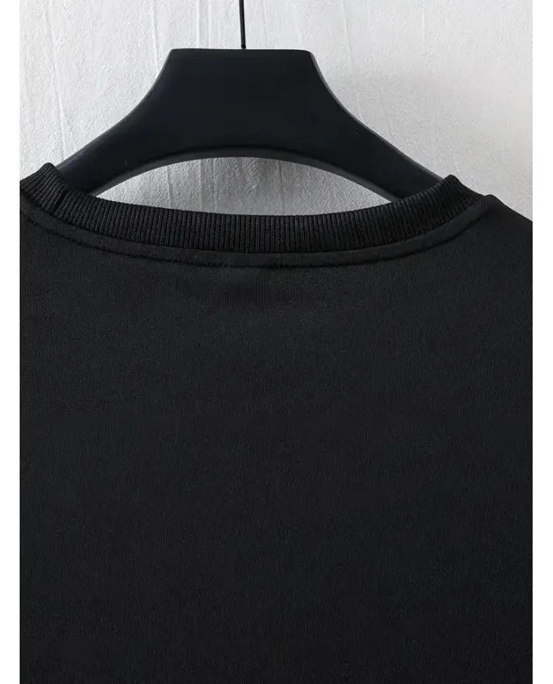 ERKEK Ben Şişman Değilim Tanrı Bana Hava Yastığı Verdi Çünkü Ben Değerliyim Tişörtü - Siyah