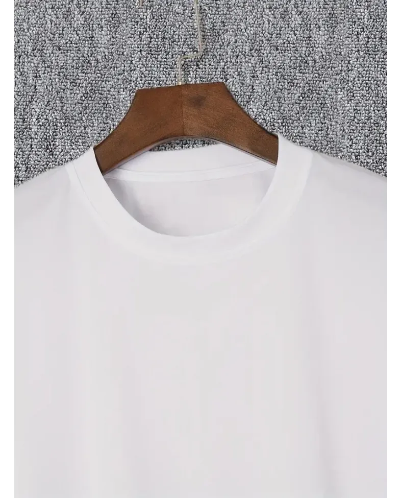 Erkek Penye Compack I TRIED TO WARN YOU. Baskılı Oversize Bisiklet Yaka - Beyaz