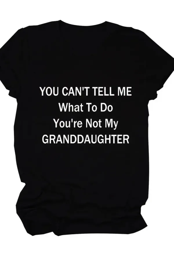 Kadın Penye Compack Baskılı Oversize Kısa Kol Bisiklet Yaka T-shirt - Siyah