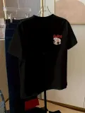 Kadın Ön ve Arka Baskılı T-Shirt Kısa Kol Bisiklet Yaka Regular Fit Tişört - Siyah