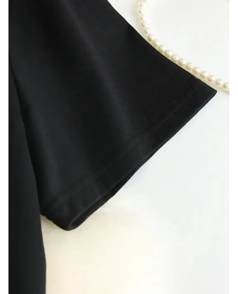 Kadın Hi I don't care. Thanks. (Merhaba önemli değil. Teşekkürler.) Baskılı - Siyah