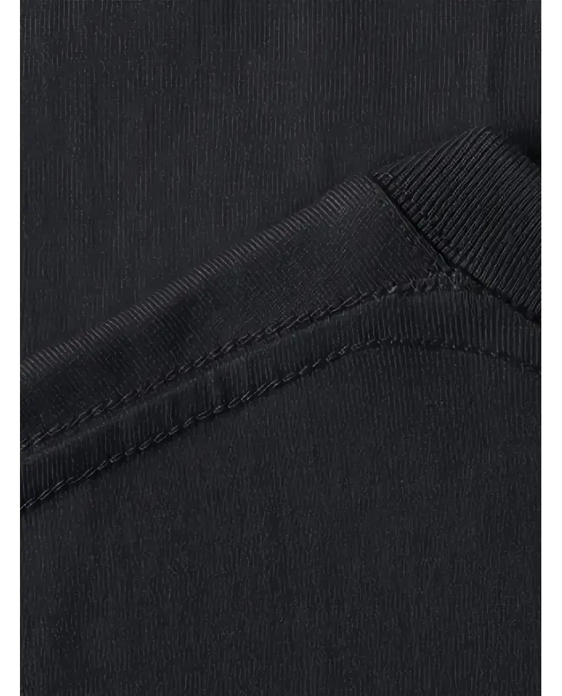 Pembe Panter Baskılı Erkek Oversize Kısa Kollu Tişört İlkbahar ve Yaz için - Siyah