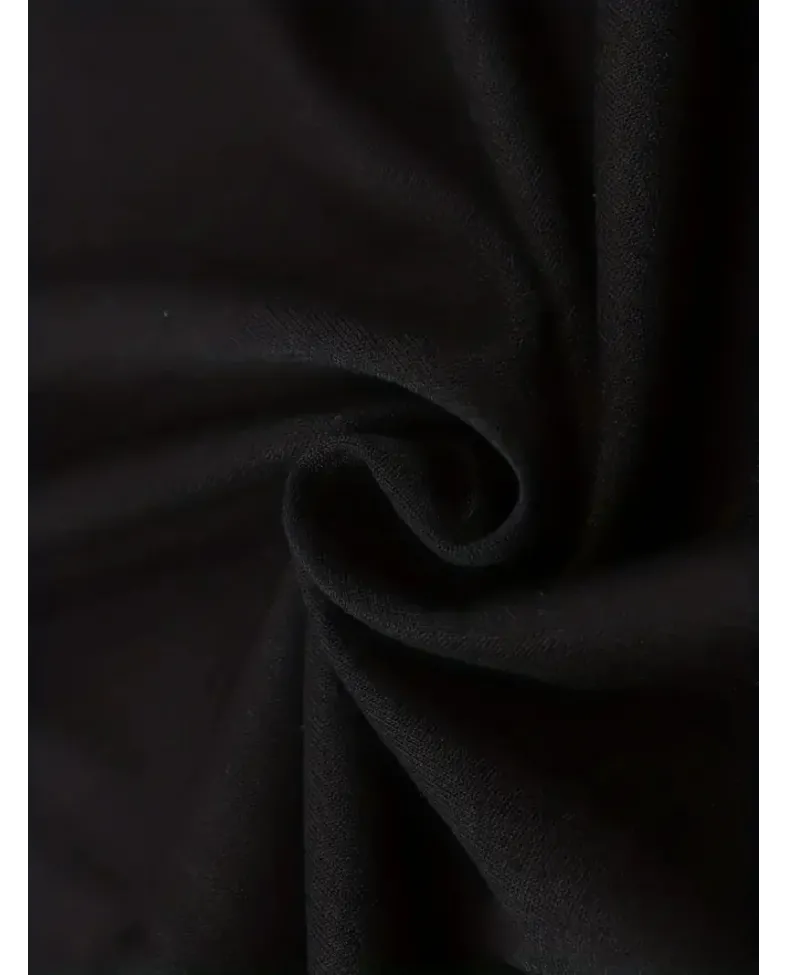 Erkek GYM Baskılı Oversize Bisiklet Yaka Erkek T-shirt - Siyah