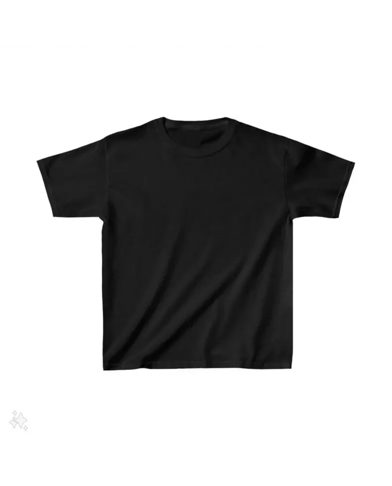 Çocuk Unisex Basic T-Shirt - Siyah