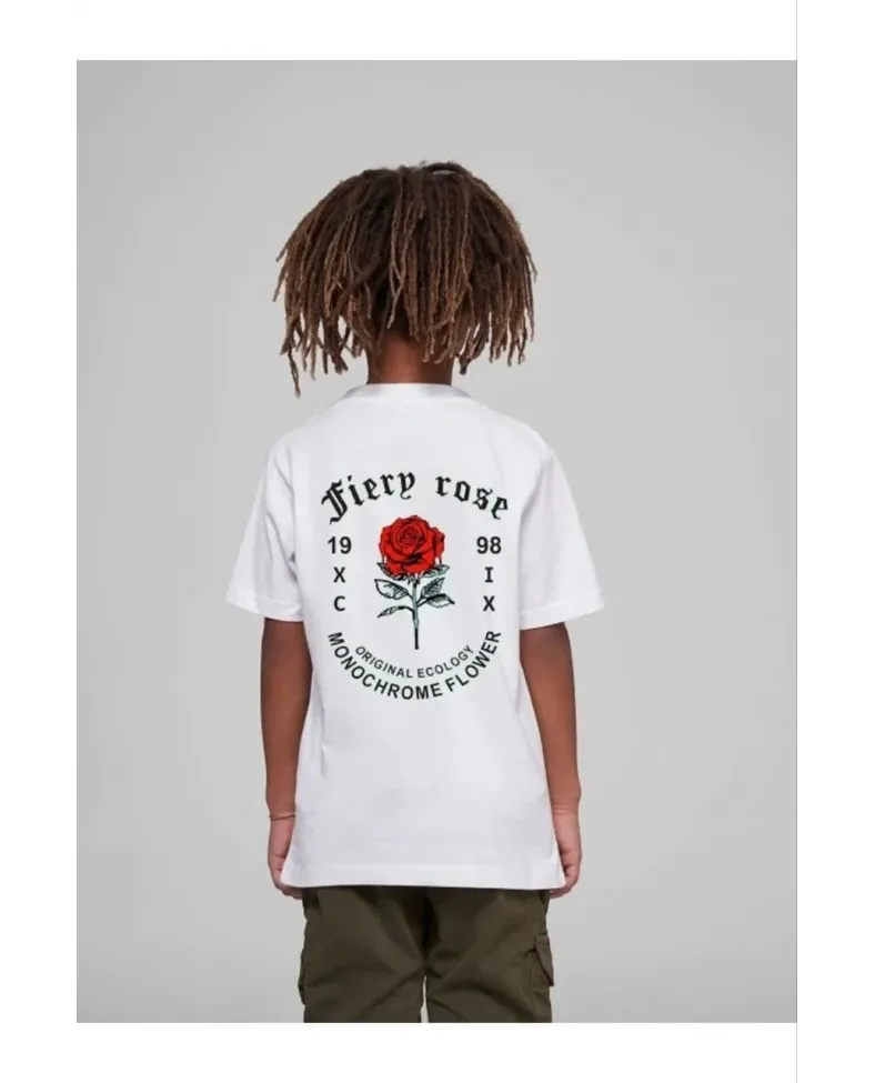 Çocuk Unisex Baskılı T-Shirt - Beyaz