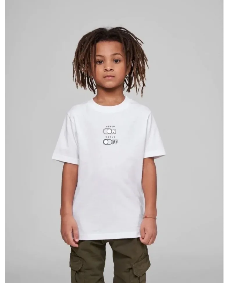Çocuk Unisex Baskılı T-Shirt - Beyaz