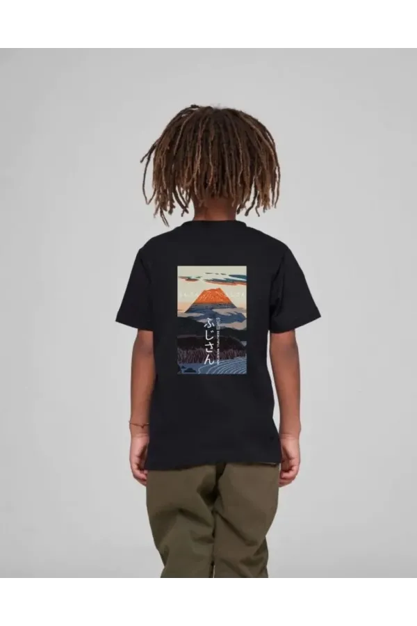 Çocuk Unisex Baskılı T-Shirt - Siyah