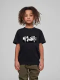 Çocuk Unisex Baskılı T-Shirt - Siyah