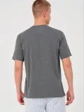 Erkek 24/1 Düz A Kalite Oversize T-shirt - Antrasit