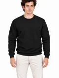 Erkek 2'Li Bisiklet Yaka İçi Şardonlu 2 İplik Düz Uzun Kollu Regular Fit Sweatshirt - Siyah & Gri