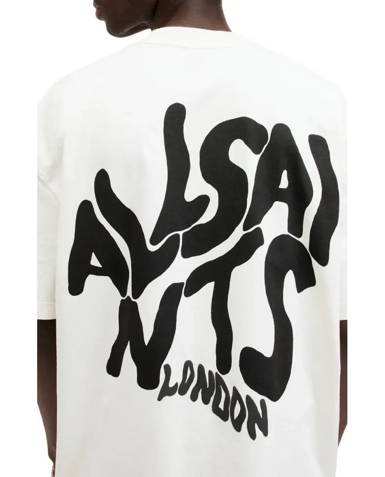 Erkek Baskılı Oversize - Beyaz