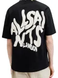 Erkek Tişört Baskılı Oversize Kısa kol T-shirt - Siyah