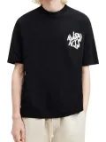 Erkek Tişört Baskılı Oversize Kısa kol T-shirt - Siyah
