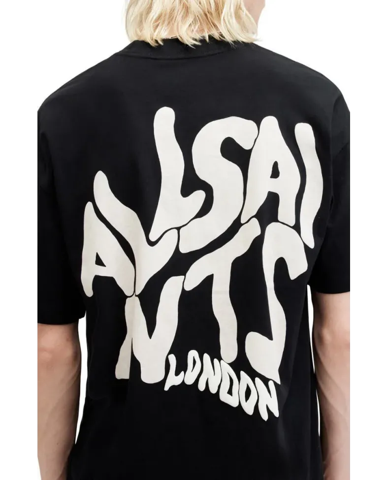Erkek Tişört Baskılı Oversize Kısa kol T-shirt - Siyah