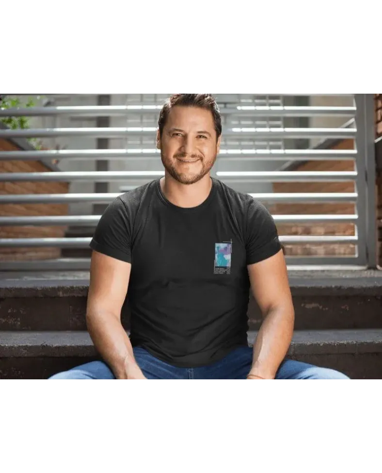 Erkek Bisiklet Yaka Baskılı Oversize T-Shirt - Siyah