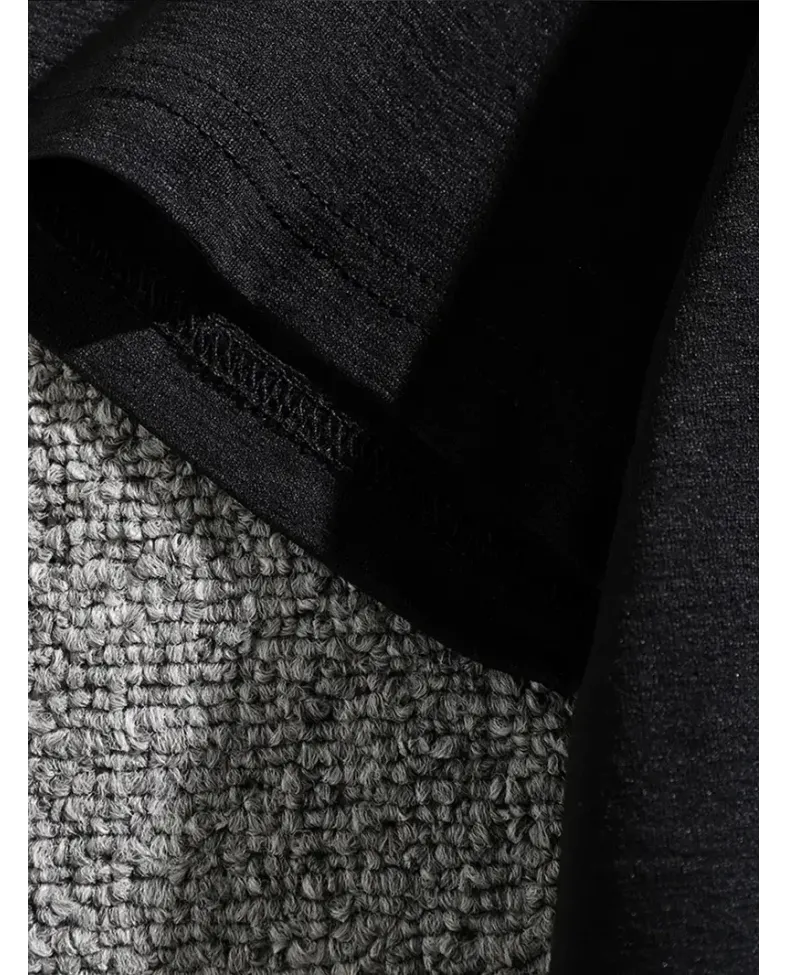 Erkek Dağ Grafikli Tişört, Yaz için Büyük Beden Rahat T-shirt - Siyah