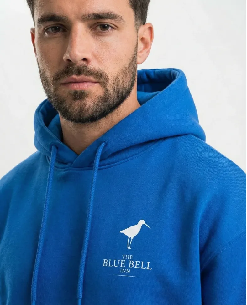 Erkek Baskılı Kapüşonlu Cepli Hoodie 3 İplik Pamuklu Sweatshirt - Saks Mavisii Somersan Giyim | Kadın, Erkek ve Çocuk Moda