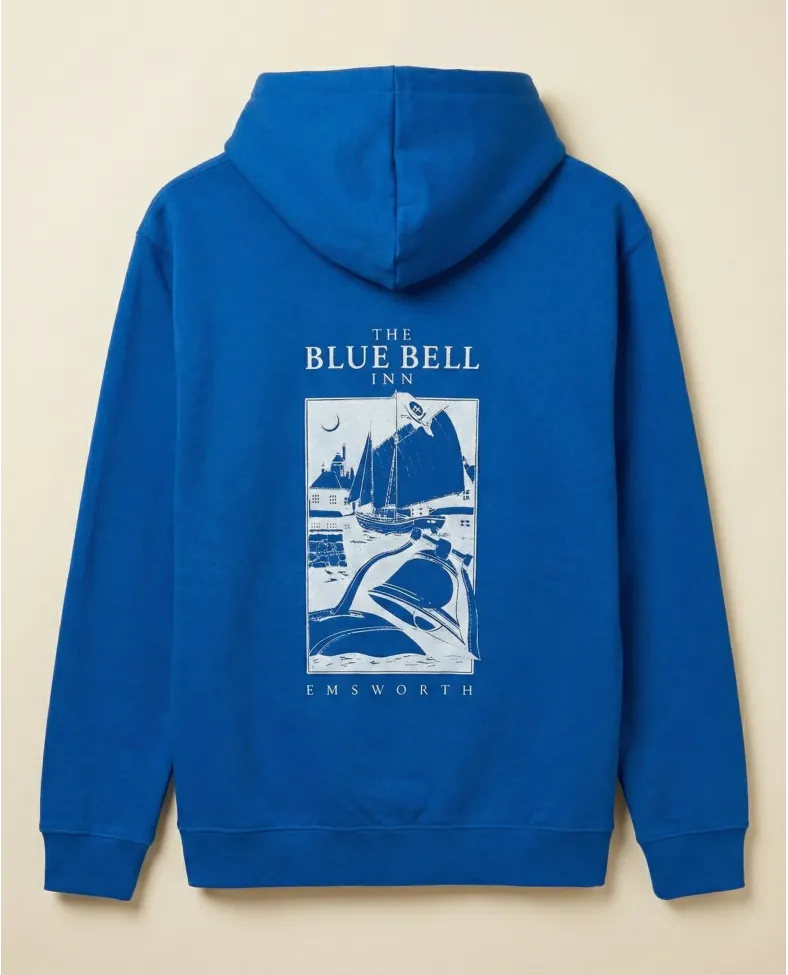 Erkek Baskılı Kapüşonlu Cepli Hoodie 3 İplik Pamuklu Sweatshirt - Saks Mavisii Somersan Giyim | Kadın, Erkek ve Çocuk Moda