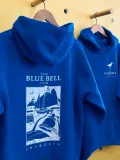 Erkek Baskılı Kapüşonlu Cepli Hoodie 3 İplik Pamuklu Sweatshirt - Saks Mavisii Somersan Giyim | Kadın, Erkek ve Çocuk Moda