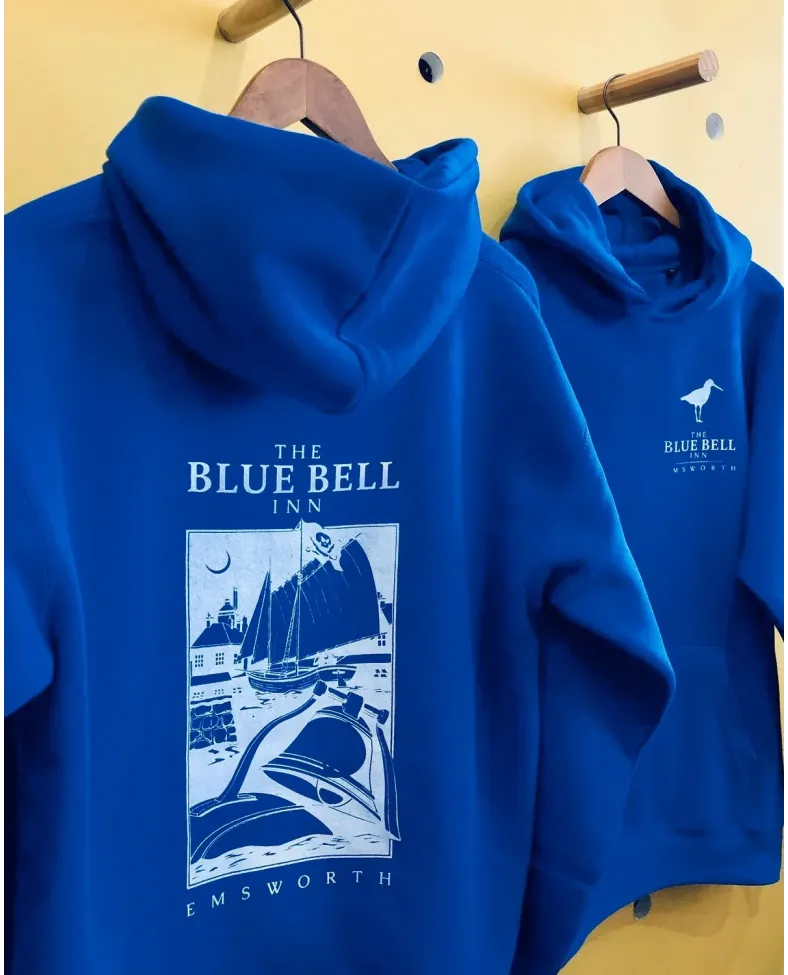 Erkek Baskılı Kapüşonlu Cepli Hoodie 3 İplik Pamuklu Sweatshirt - Saks Mavisii Somersan Giyim | Kadın, Erkek ve Çocuk Moda