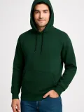 Erkek Üç İplik Kapüşonlu Kanguru Cepli SweatShirt hoodie - Haki