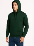 Erkek Üç İplik Kapüşonlu Kanguru Cepli SweatShirt hoodie - Haki