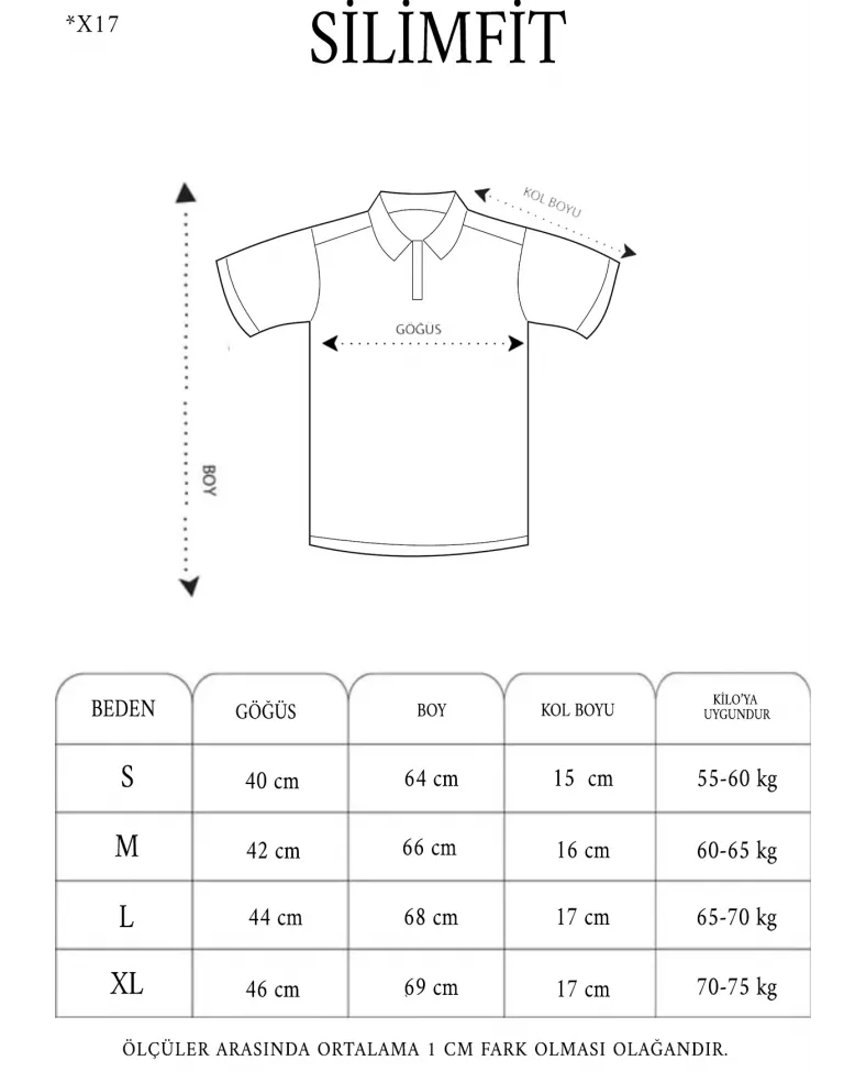 Erkek Yakalı Slim Fit Dokuma T-Shirt - Beyaz