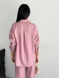 Gömlek Pantolon ikili Takım - Toz Pembe